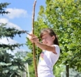 Home-made bow and arrow