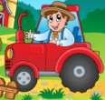 Driving my tractor