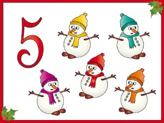 Five little snowmen